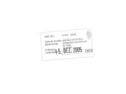 Apoyobrazos central AUDI A8 D3 (4E2, 4E8) | BP32339143I20