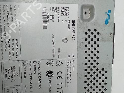 Radio SKODA OCTAVIA III Combi (5E5, 5E6) 2.0 TDI 4x4 | BP23398443E6 
