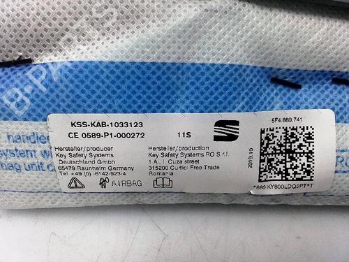 Left curtain airbag SEAT LEON ST (5F8) 2.0 Cupra | BP22396768C11 