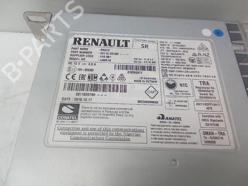 Radio RENAULT MEGANE IV Hatchback (B9A/M/N_) 1.5 Blue dCi 115 (B9A6) | BP18582567E6 