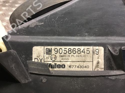 Right headlight OPEL VECTRA B (J96) 1.6 i 16V (F19) | BP14696285C29 