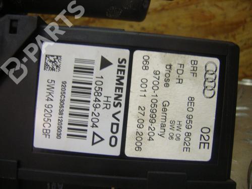 Rear right window mechanism AUDI A4 B7 (8EC) 2.7 TDI | BP5057707C25 