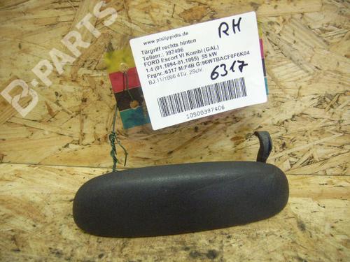 Used Rear right exterior door handle Rear right exterior door handle FORD ESCORT VI Turnier (GAL) 1.4 (75 hp) 5052462 5052462