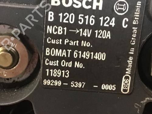Alternator OPEL ASTRA G Coupe (T98) 2.2 16V (F07) | BP18057505M7 