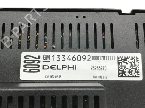 Climate control OPEL MERIVA B MPV (S10) 1.4 (75) | BP16751274I5