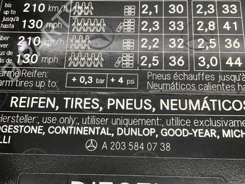 Fuel flap MERCEDES-BENZ C-CLASS T-Model (S203) C 270 CDI (203.216) | BP16117539C131 