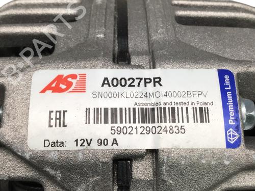 Alternator AUDI A3 (8L1) 1.9 TDI quattro | BP19492953M7 