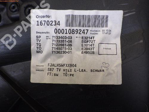 Rear left panel BMW 1 (E87) 118 d | BP5064519C60 