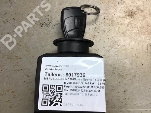 Used Ignition barrel Ignition barrel MERCEDES-BENZ B-CLASS Sports Tourer (W245) B 200 TURBO (245.234) (193 hp) 10810571 10810571