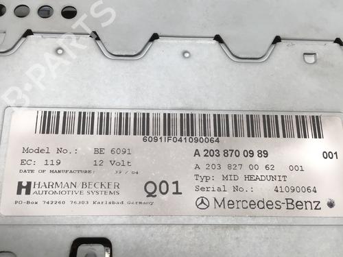 Radio MERCEDES-BENZ C-CLASS (W203) C 270 CDI (203.016) | BP15821220E6 