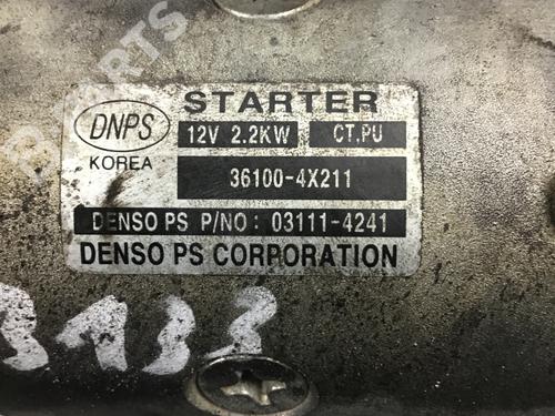 Starter HYUNDAI TERRACAN (HP) 2.9 CRDi 4WD | BP9419631M8 
