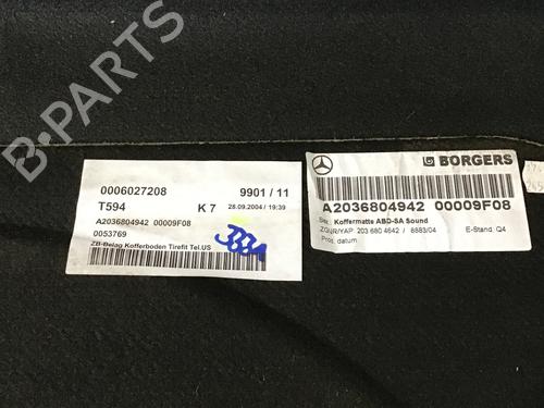 Luggage compartment floor MERCEDES-BENZ C-CLASS (W203) C 270 CDI (203.016) | BP16134988I33 
