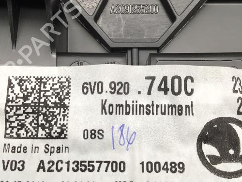 Instrument cluster SKODA FABIA III Estate (NJ5) 1.0 TSI | BP13549828C47 