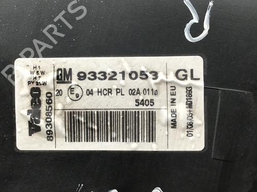 Right headlight OPEL MERIVA A MPV (X03) 1.6 16V (E75) | BP8293646C29 