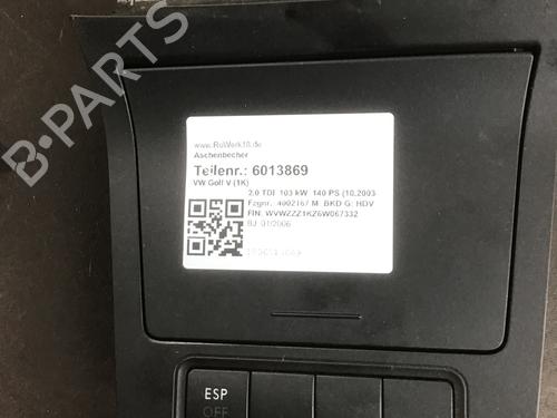 Used Ashtray VW GOLF V (1K1) 2.0 TDI 16V (140 hp) 14697970