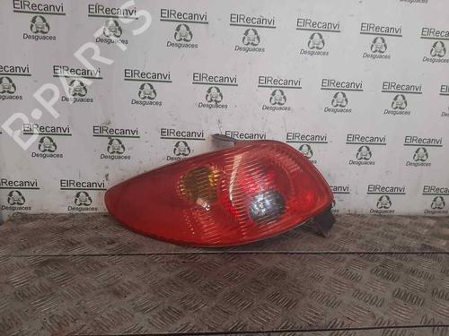 Used Left taillight PEUGEOT 206 Hatchback (2A/C) 1.9 D (69 hp) 17653602