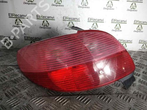 Used Left taillight PEUGEOT 206 Hatchback (2A/C) 1.9 D (69 hp) 16433257