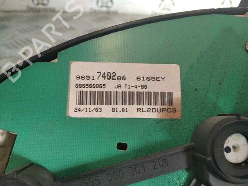 Instrument cluster PEUGEOT 206 Hatchback (2A/C) 1.4 HDi eco 70 | BP14852147C47