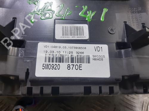 Instrument cluster VW GOLF PLUS V (5M1, 521) 1.6 TDI | BP24128415C47