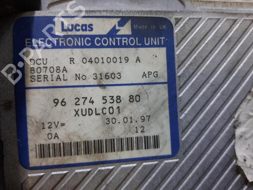 Engine control unit (ECU) PEUGEOT 406 (8B) 2.1 TD 12V | BP30849927M57