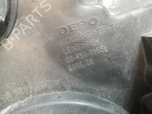 Left headlight FORD TRANSIT CONNECT (P65_, P70_, P80_) 1.8 Di | BP34579823C28 - Image 3