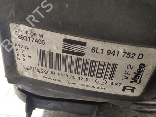 Højre forlygte SEAT IBIZA III (6L1)  | BP30043807C29 