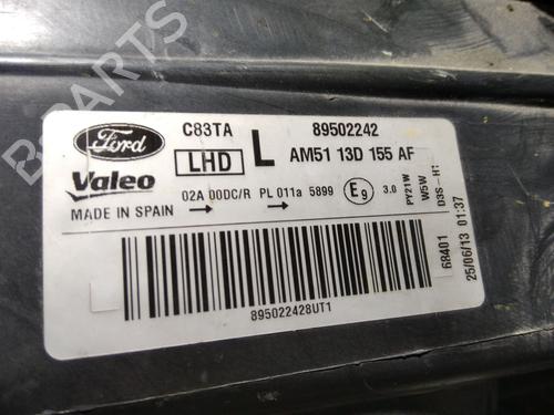 Used Left headlight FORD C-MAX (DM2) 1.6 TDCi (90 hp) 25133983