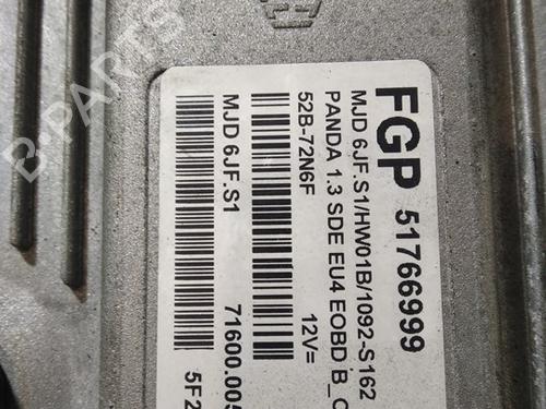 Engine control unit (ECU) FIAT PANDA (169_)  | BP30319333M57 