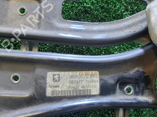 Rear right window mechanism PEUGEOT 207 CC (WD_) 1.6 HDi | BP27504581C25