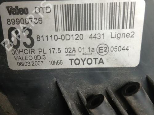 Right headlight TOYOTA YARIS (_P9_) | BP31644033C29