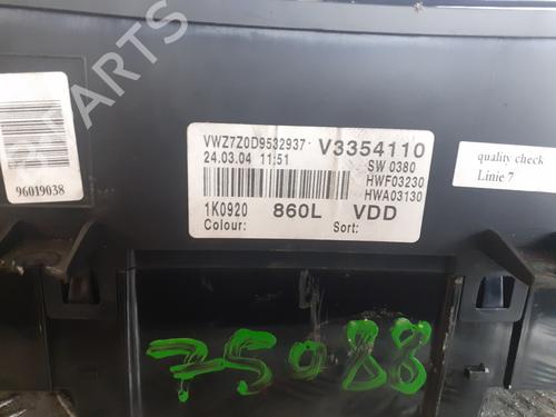 Instrument cluster VW GOLF V (1K1) | BP13696793C47