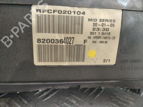 Instrument cluster RENAULT MEGANE II (BM0/1_, CM0/1_) 1.6 16V (BM0C, CM0C) | BP26123205C47