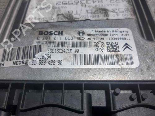 Engine control unit (ECU) PEUGEOT 307 SW (3H) | BP16578740M57