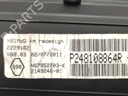 Instrument cluster RENAULT KANGOO / GRAND KANGOO II (KW0/1_) 1.5 dCi 85 (KW0K, KW0L, KW0B) | BP21160248C47 