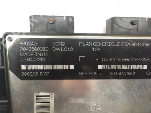 Engine control unit (ECU) PEUGEOT 206 Hatchback (2A/C) | BP21159823M57