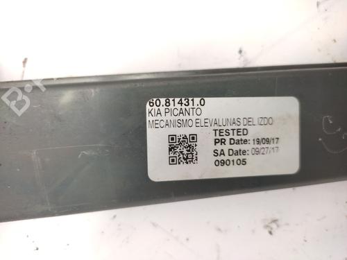 Front left window mechanism KIA PICANTO I (SA) 1.1 CRDi | BP29250791C22 