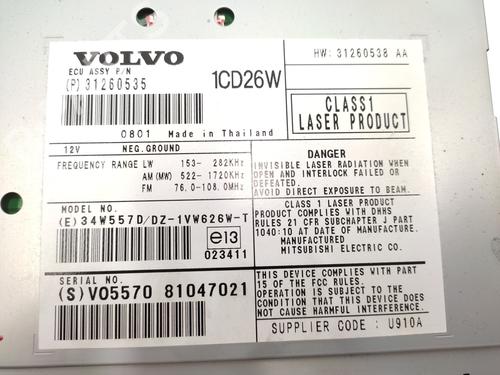 Radio VOLVO XC90 I (275) D5 AWD | BP21156824E6 