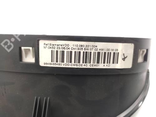Instrument cluster PEUGEOT 407 (6D_)  | BP21154455C47 