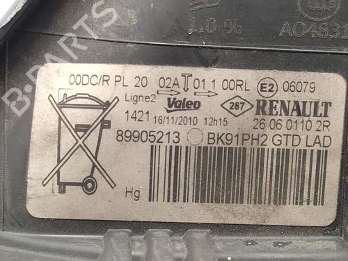 Left headlight RENAULT LAGUNA III (BT0/1)  | BP21159864C28 
