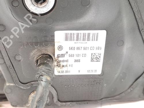 Left mirror VW GOLF VI (5K1) 1.6 TDI | BP24228768C26 