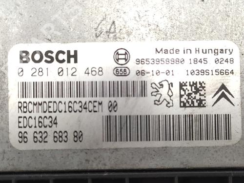 Engine control unit (ECU) CITROËN XSARA PICASSO (N68) 1.6 HDi | BP21158191M57 