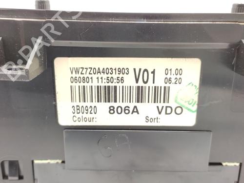 Instrument cluster VW PASSAT B5.5 (3B3) 1.9 TDI | BP30167000C47
