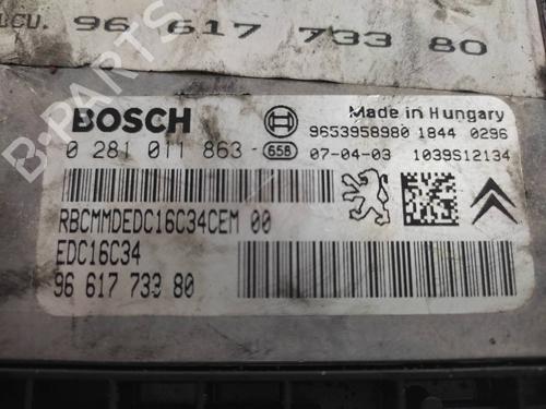 Engine control unit (ECU) CITROËN C4 I (LC_) 1.6 HDi | BP21149675M57 