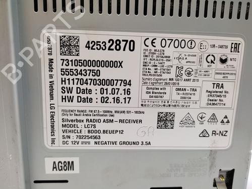 Radio OPEL ASTRA K Sports Tourer (B16) 1.4 Turbo (35) | BP28620628E6