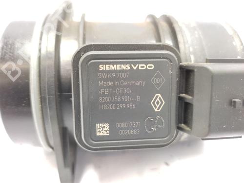 Mass air flow sensor RENAULT CLIO III Hatchback Van (SB_, SR_) | BP27211748M95