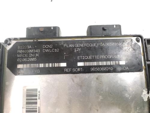 Engine control unit (ECU) CITROËN BERLINGO / BERLINGO FIRST Box Body/MPV (M_) 1.9 D 70 (MBWJZ, MCWJZ) | BP21150896M57 