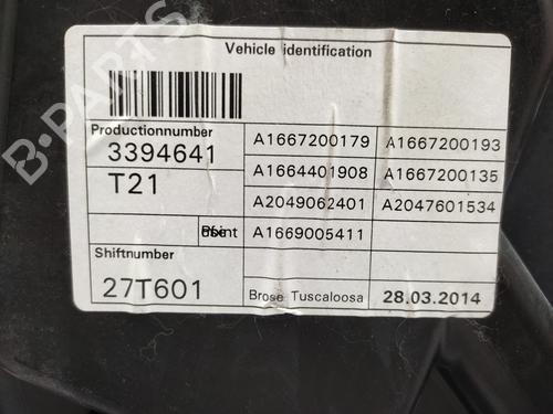 Front left window mechanism MERCEDES-BENZ M-CLASS (W166)  | BP21549563C22 