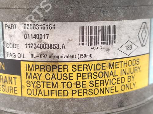AC compressor RENAULT MEGANE II (BM0/1_, CM0/1_) 1.5 dCi (BM02, BM13, BM2A, CM02, CM13) | BP26321390M34 