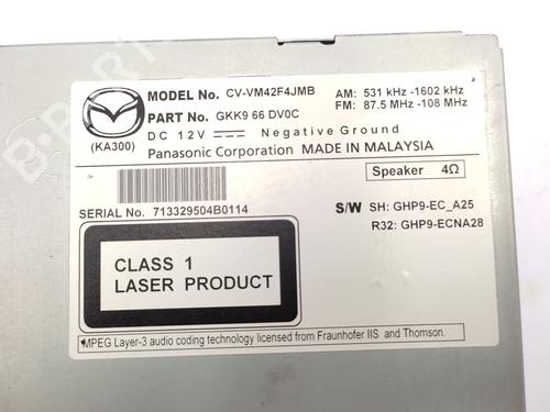 Radio MAZDA 6 Estate (GJ, GL) 2.2 D | BP36357869E6 - Image 4
