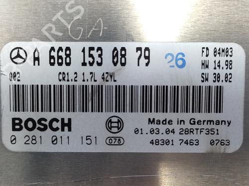 Engine control unit (ECU) MERCEDES-BENZ A-CLASS (W168)  | BP21156701M57 
